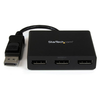 StarTech.com 3-Port Multi Monitor Adapter - DisplayPort 1.2 MST Hub to Dual 4K 30…