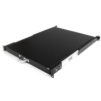 StarTech.com 1U Sliding Server Rack Mount Keyboard Shelf Tray, 55lbs (25Kg), 22in…