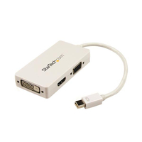 StarTech.com Travel A/V Adapter: 3-in-1 Mini DisplayPort to VGA DVI or HDMI Conve…