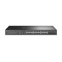 TP-Link Omada 24-Port 2.5GBASE-T and 4-Port 10GE SFP+ L2+ Managed Switch with 16-…