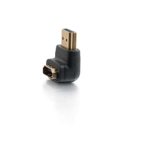 C2G 90° Down Adapter - HDMI adapter - HDMI male to HDMI female - black - 90° conn…
