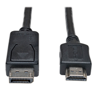 Eaton Tripp Lite Series DisplayPort to HDMI Adapter Cable (M/M), 10 ft. (3.1 m) -…