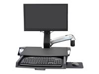 Ergotron StyleView Sit-Stand Combo Arm with Worksurface - Wall mount for LCD disp…