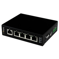 StarTech.com 5 Port Unmanaged Industrial Gigabit Ethernet Switch - DIN Rail / Wal…