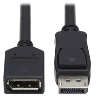Eaton Tripp Lite Series DisplayPort Extension Cable with Latch, 4K @ 60 Hz, HDCP …