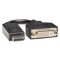 Eaton Tripp Lite Series DisplayPort to DVI-I Adapter Cable (M/F), 6 in. (15.2 cm)…