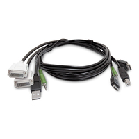 StarTech.com 6ft (1.8m) Dual-Display KVM Cable, 2x DVI to 2x HDMI, USB 2.0, 3.5mm…
