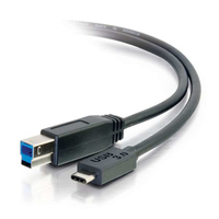 C2G 3m USB 3.1 Gen 1 USB Type C to USB B Cable M/M - USB C Cable Black - USB cabl…