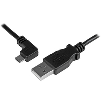 StarTech.com Micro-USB Charge-and-Sync Cable M/M - Left-Angle Micro-USB - 30/24 A…