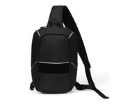 DICOTA Reflective - Sling bag for tablet - 600D RPET - black - up to 12.9 inch