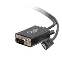 C2G USB 2.0 USB C to DB9 Serial RS232 Adapter Cable Black - USB / serial cable - …