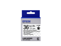 Epson Label Cartridge Transparent LK-7TBN Black/Transparent 36mm (9m)