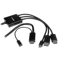 StarTech.com HDMI, DisplayPort or Mini DisplayPort to HDMI Converter Cable - 2 m …