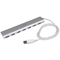 StarTech.com 7-Port USB Hub, USB A to 7x USB-A Ports, USB 5Gbps, Rugged Design, B…