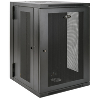 Tripp Lite 18U Wall Mount Rack Enclosure Server Cabinet Swinging Hinged Door Deep…