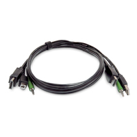 StarTech.com 3ft (91cm) DisplayPort KVM Cable, USB 2.0, 3.5mm Audio, Universally …