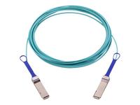 NVIDIA - 100GBase-AOC direct attach cable - QSFP to QSFP - fibre optic - halogen-…