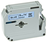 Brother M-K521B label-making tape Black on blue