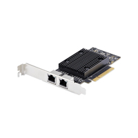 StarTech.com 2-Port PCIe 10Gb Ethernet Network Card, 10GbE Network Interface Card…