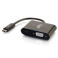 USB-C to VGA and USB-C Charging Black