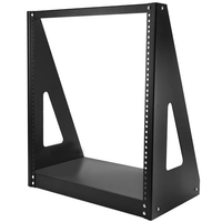 StarTech.com 2-Post 12U Heavy-Duty Desktop Server Rack, Small Open Frame 19in Com…