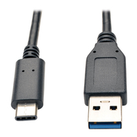 Eaton Tripp Lite Series USB-C to USB-A Cable (M/M), USB 3.2 Gen 2 (10 Gbps), Thun…