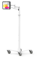 Compulocks iPad 10.9 inch 10th Gen PowerMove Medical Rolling Cart Extended Black