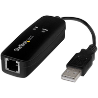 StarTech.com USB 2.0 Fax Modem - 56K External Hardware Dial Up V.92 Modem/ Dongle…
