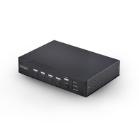 StarTech.com 4-Port DisplayPort KVM Switch with Mouse Roaming and Multi-View / Pi…