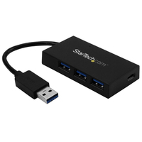 StarTech.com 4 Port USB 3.0 Hub - USB Type-A Hub with 1x USB-C & 3x USB-A (SuperS…