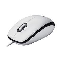 Logitech M100 - Mouse - full size - right and left-handed - optical - 3 buttons -…