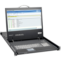 Tripp Lite Rack Console 1URM DVI, VGA for KVM Switch, 19 inch LCD 1080p Rackmount TAA…