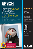 Epson Premium Glossy Photo Paper - 10x15cm - 20 Sheets