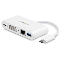 StarTech.com USB C Multiport Adapter - USB-C to DVI-D (Digital) Video Adapter wit…