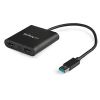 StarTech.com USB 3.0 to Dual HDMI Adapter, USB to 2x HDMI Monitor Converter for W…