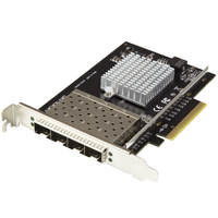 StarTech.com Quad Port 10G SFP+ Network Card - Intel XL710 Open SFP+ Converged Ad…
