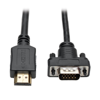 Eaton Tripp Lite Series HDMI to VGA Active Adapter Cable (HDMI to Low-Profile HD1…