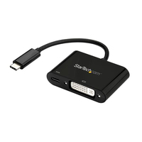 StarTech.com USB C to DVI Adapter with Power Delivery - 1080p USB Type-C to DVI-D…