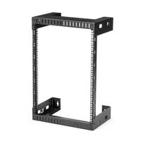 StarTech.com 15U 19 inch Wall Mount Network Rack - 12 inch Deep 2 Post Open Frame Server …