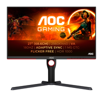 AOC G3 Q27G3XMN/BK computer monitor 68.6 cm (27 inch) 2560 x 1440 pixels 2K Ultra HD …