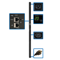 Tripp Lite 3.2-3.8kW Single-Phase Switched PDU with LX Platform Interface, 200-24…