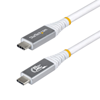 StarTech.com 50cm (1.6ft) USB4 Cable, 80Gbps, USB-IF Certified USB-C Cable, 240W …