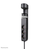 Neomounts DS22-840BL6 Desk socket with clamp and USB-C and USB-A ports - Quick ch…