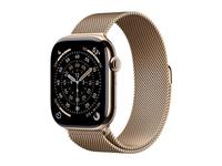 Apple Watch Series 11 (GPS + Cellular) - gold titanium - smart watch with milanes…