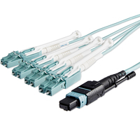 StarTech.com 10m (30ft) MTP(F)/PC to 4x LC/PC Duplex Breakout OM3 Multimode Fiber…