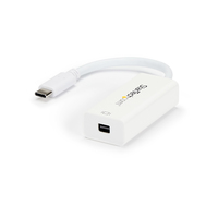 StarTech.com USB-C to Mini DisplayPort Adapter - 4K 60Hz - White - USB 3.1 Type-C…