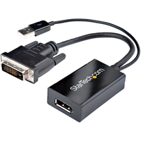 StarTech.com DVI to DisplayPort Adapter - USB Power - 1920 x 1200 - DVI to Displa…