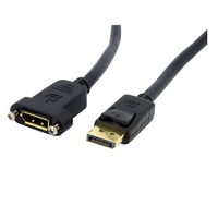 StarTech.com 3ft (1m) Panel Mount DisplayPort Cable - 4K x 2K - DisplayPort 1.2 E…