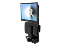 PATIENT ROOM, VL18 STS WM, ERGOTRON BLACK