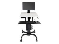 Ergotron WorkFit-C Single LD Sit-Stand Workstation - Cart for LCD display / keybo…